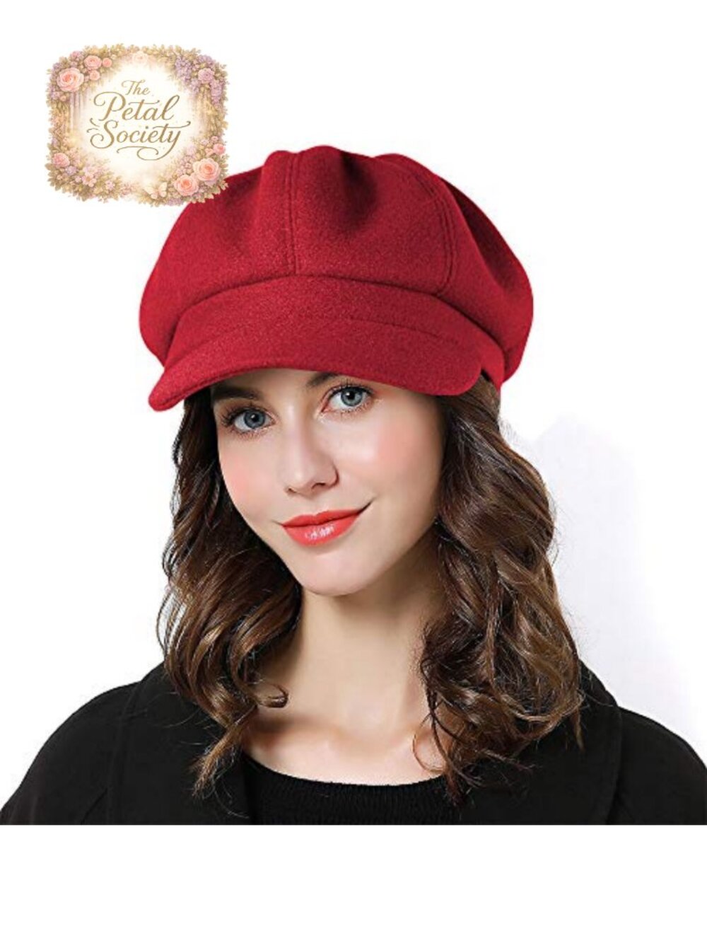 Women Newsboy Beret Hat 70% Acrylic 30% Wool French Cap Classic Winter